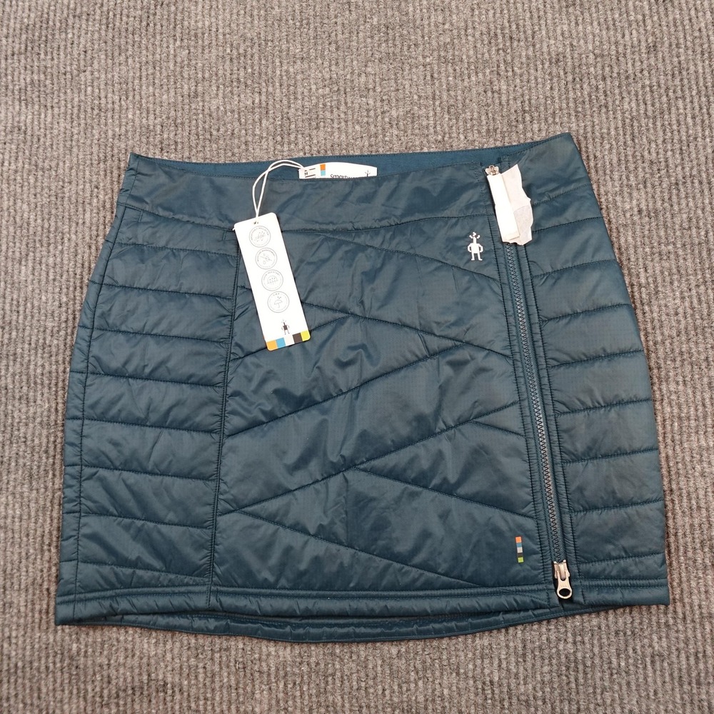 Smartwool Smartloft Zip Skirt Womens Medium Twilight Blue Insulated Hiking Ski
